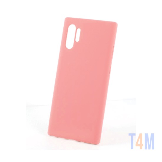 Capa de Silicone para Samsung Galaxy Note 10 Plus Rosa